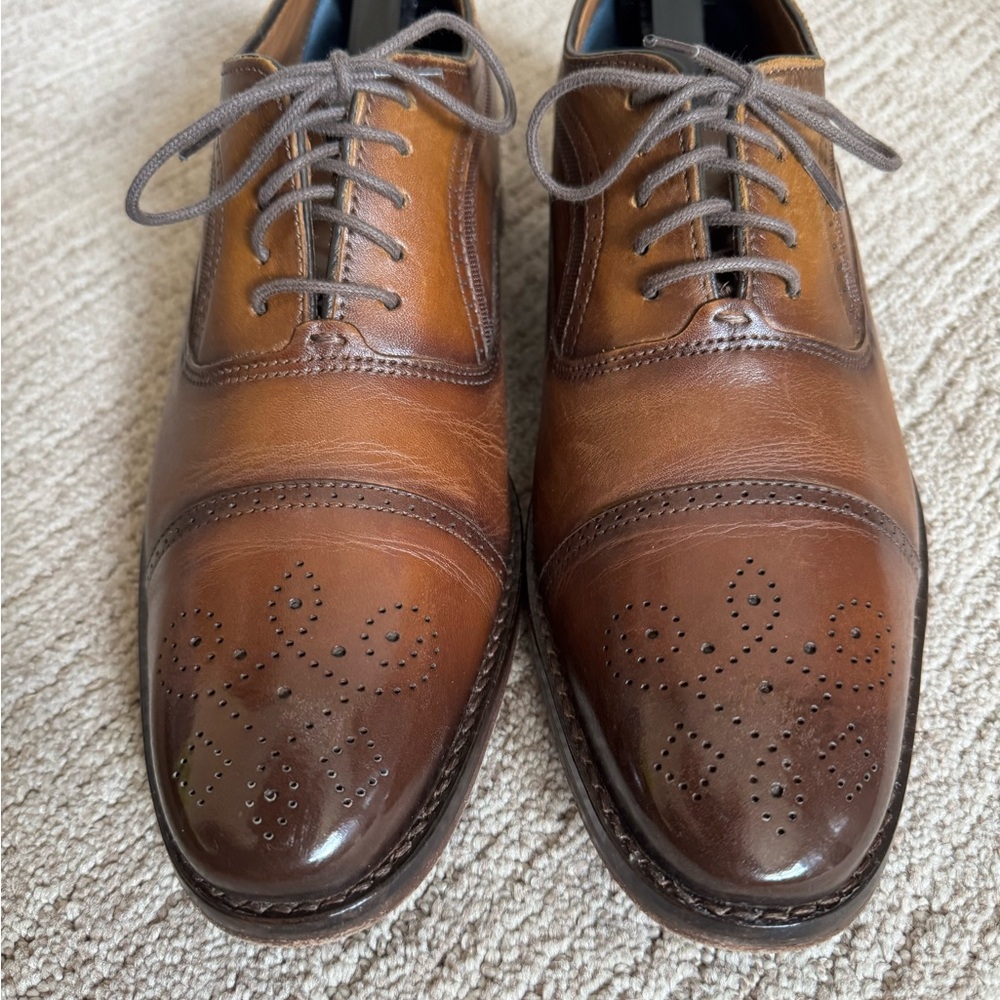 Brown Leather Men's Dress Shoes Johnston and Murphy 9.5